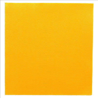 SERVIETTES ECOLABEL 'DOUBLE POINT' 18 G/M2 33x33 CM JAUNE SOLEIL OUATE (1200 UNITÉS)