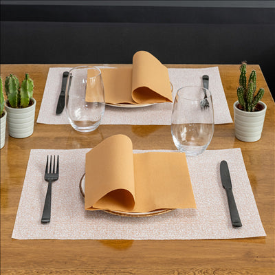 SETS DE TABLE 'MIAMI' 48 G/M2 31x43 CM SAUMON CELLULOSE (2000 UNITÉS)