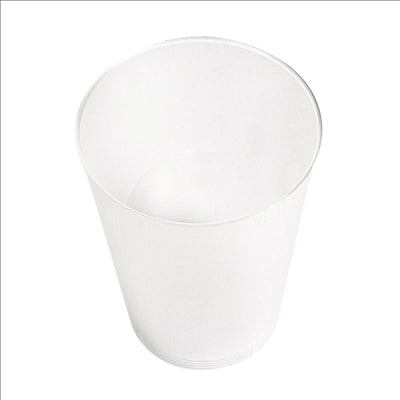 VERRES RÉUTILISABLES 100 ML Ø 5,4/4x7,7 CM TRANSPARENT PP (1400 UNITÉS)