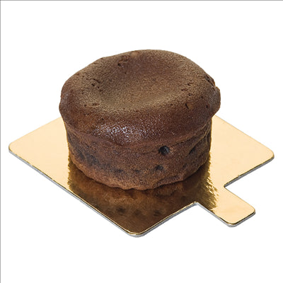CARTON PÂTISSERIE DEUX FACES  950 G/M2 8x8 CM OR/NOIR CARTON (250 UNITÉS)