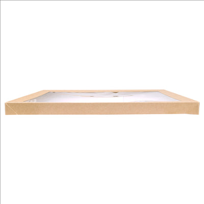 COUVERCLES POUR BOÎTES 253.17  300 G/M2 + PET 45,5x31,3x3 CM NATUREL KRAFT (50 UNITÉS)