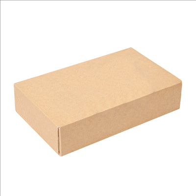 RÉCIPIENTS SUSHI 'THEPACK' 220 G/M2 17,5x12x4,5 CM MARRON CARTON ONDULÉ NANO-MICRO (400 UNITÉS)