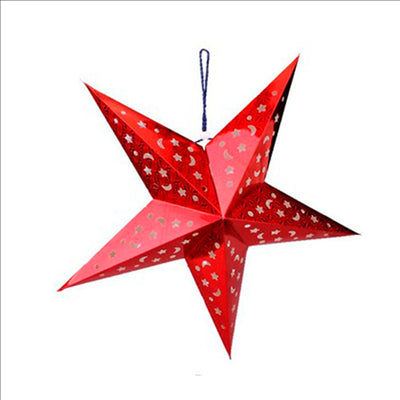ÉTOILE AVEC LIMIÈRE LEDS  Ø 40 CM ROUGE (10 UNITÉS)