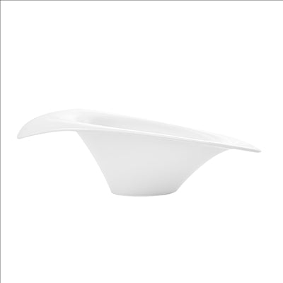 BOLS IRRÉGULIERS  26x21x7,2 CM BLANC PORCELAINE (4 UNITÉS)