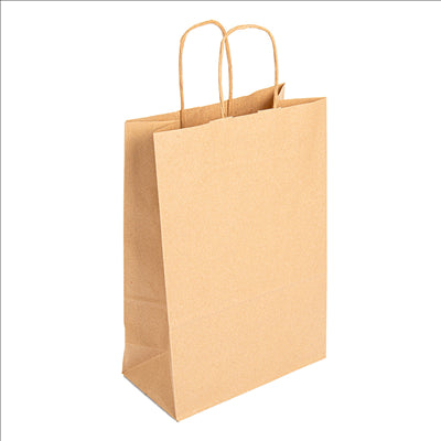 SACS SOS AVEC ANSES  80 G/M2 20+10x29 CM NATUREL KRAFT (250 UNITÉS)