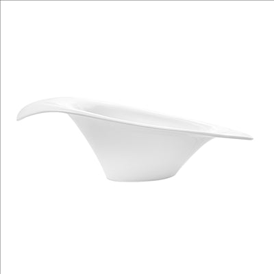 BOLS IRRÉGULIERS  30x25x9 CM BLANC PORCELAINE (4 UNITÉS)