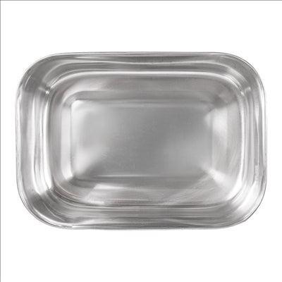 RÉCIPIENT AVEC COUVERCLE 'ARTINOX' 1300 ML 18x13x6 CM ARGENTE INOX + LDPE (12 UNITÉS)