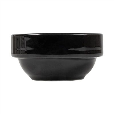 BOLS SALADIERS 70 ML Ø 6,4x2,8 CM NOIR PORCELAINE (12 UNITÉS)