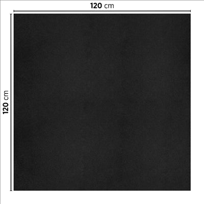 NAPPES PLIAGE M  55 G/M2 120x120 CM NOIR AIRLAID (200 UNITÉS)