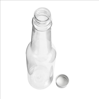 FLACONS AVEC BOUCHON EN ALUMINIUM 180 ML Ø4,3x20,5 CM TRANSPARENT PET (210 UNITÉS)