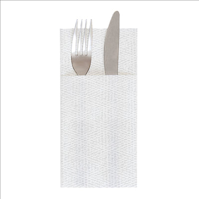 SERVIETTES KANGOUROU 'LIKE LINEN - KEIKO' 70 G/M2 40x40 CM BLANC SPUNLACE (700 UNITÉS)