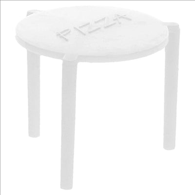 PETITES TABLES PIZZA  Ø 4,5x3,7 CM BLANC PP (2000 UNITÉS)