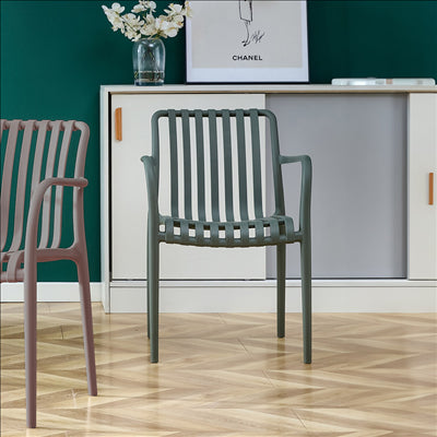CHAISE EMPILABLE 'SUPRA-TEK'  52x52x81 CM GRIS PP (4 UNITÉS)