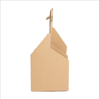 PORTE-BOUTEILLES, 4 BOUTEILLES  330 G/M2 15x15x32 CM NATUREL CARTON ONDULÉ MICROCANAL (200 UNITÉS)