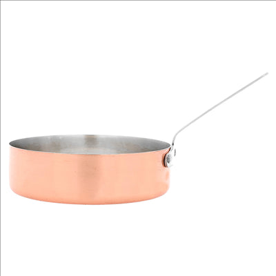 MINI POÊLE 'ARTINOX'  Ø 12x3,5 CM CUIVRE INOX (6 UNITÉS)
