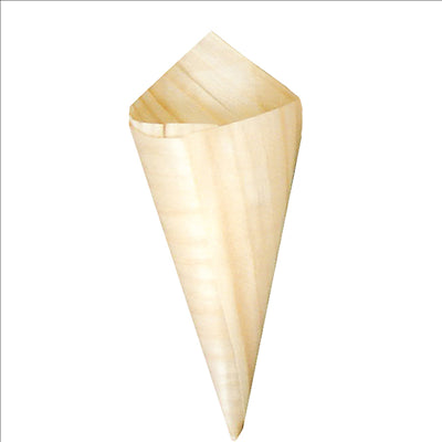 CORNETS EN FEUILLE DE PEUPLIER  8 CM NATUREL BOIS (1000 UNITÉS)