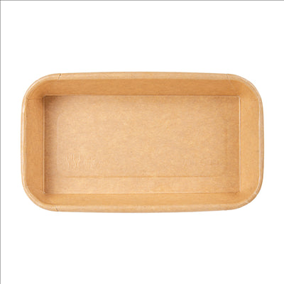 RÉCIPIENTS POUR "SUSHI"  20PE + 280 +16PE G/M2 16x9,1x2,4 CM NATUREL KRAFT (800 UNITÉS)