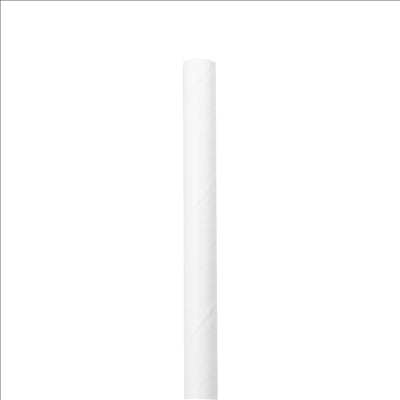 PAILLES DROITES 'PAPER'  Ø0,60x20 CM BLANC PAPIER (3000 UNITÉS)