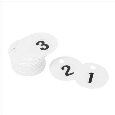 VESTIAIRE LOTS, EN DOUBLE 1-100  Ø 5 CM BLANC PVC (1 UNITÉ)