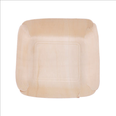 BARQUETTES RECTANGULAIRES 'WOOD'  13x12x3 CM NATUREL BOIS (200 UNITÉS)