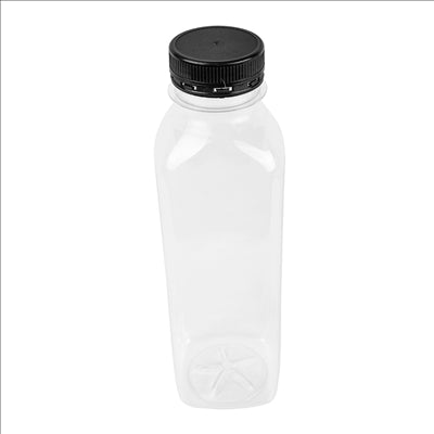 BOUTEILLES 500 ML 6x6x19,5 CM TRANSPARENT RPET (126 UNITÉS)