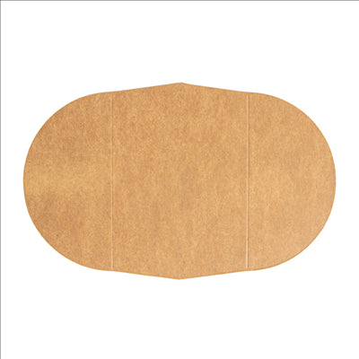 SÉPARATEUR 2 COMPARTIMENTS SALADIER 212.98  300 + 18 PE G/M2 Ø22,3/14x4,8 CM NATUREL KRAFT (600 UNITÉS)