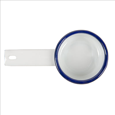 MINI SAUTOIRS 'ENAMELWARE' 50 ML 13,7x7x2,9 CM BLANC ACIER ÉMAILLÉ (6 UNITÉS)