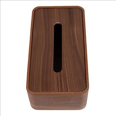 DISTRIBUTEUR MOUCHOIRS  26,5x14x8,5 CM MARRON BOIS (1 UNITÉ)