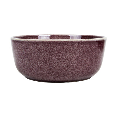 BOL 'AKALA' 680 ML Ø15x6,2 CM BORDEAUX STONEWARE (6 UNITÉS)