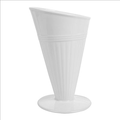 GOBELETS POUR FRITURES  Ø11,8x19,8 CM BLANC PORCELAINE (6 UNITÉS)