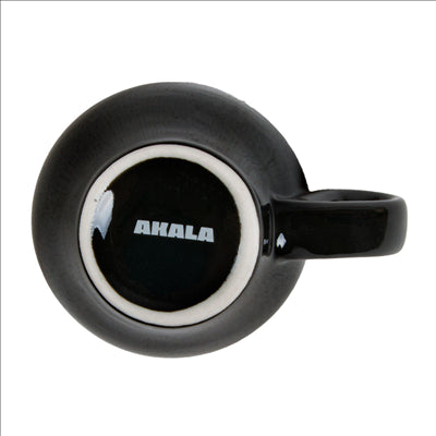 TASSES CAFÉ 'AKALA' 70 ML Ø6,3/3,4x6 CM NOIRE/BLANC PORCELAINE (6 UNITÉS)