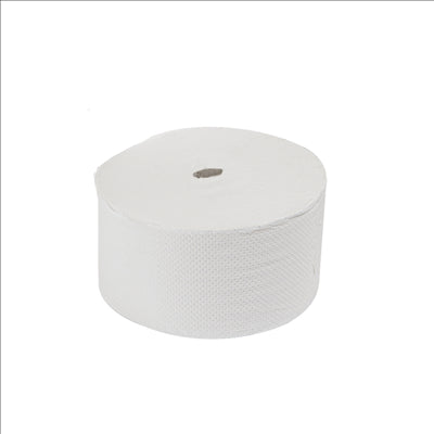 HYGIÉNIQUE DEVIDAGE CENTRAL ECOLABEL 2 PLIS - 180 M  17 G/M2 Ø20x11 CM BLANC OUATE (12 UNITÉS)
