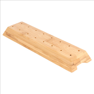 BASES POUR 16 PIQUES  20x6x2 CM NATUREL BAMBOU (12 UNITÉS)