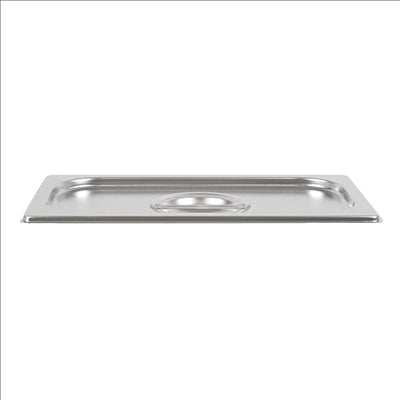 COUVERCLE 1/3 POUR RÉFÉRENCE 181.70/71  32,5x18 CM ARGENTE INOX (1 UNITÉ)