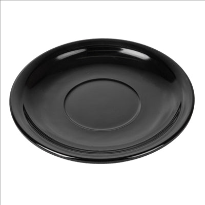 SOUCOUPES CAFÉ 'ASAMI WARE'  Ø 13,8 CM NOIR MÉLAMINE (12 UNITÉS)