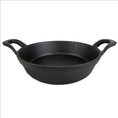 CASSEROLE RONDE 750 ml Ø 18(24,4)x4,3 CM NOIR FER (8 UNITÉS)