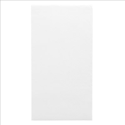 SERVIETTES ECOLABEL P. 1/6 'DOUBLE POINT' 18 G/M2 30x40 CM BLANC OUATE (1800 UNITÉS)