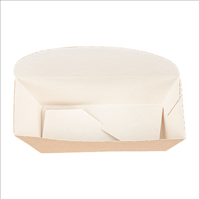 BOÎTES BAGEL SCOOP 'THEPACK' 220 G/M2 12x4,5x12 CM MARRON CARTON ONDULÉ NANO-MICRO (1000 UNITÉS)