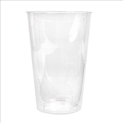 VERRES INJECTÉS 300 ML Ø 7,8/5,6x11,8 CM TRANSPARENT PS (500 UNITÉS)