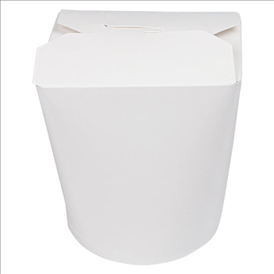 RÉCIPIENTS MULTIUSAGES MICRO-ONDABLES 960 ML 305 + 18 PE G/M2 Ø9x10,8 CM BLANC CARTON (50 UNITÉS)