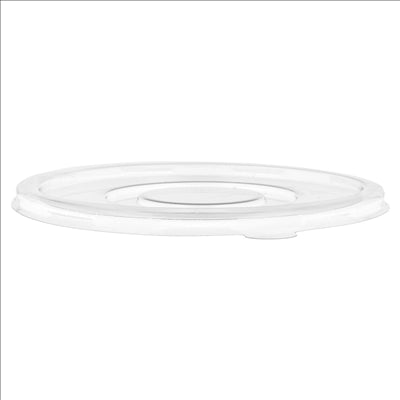 COUVERCLES BAS POUR SALADIERS 224.32-215.04 'BIONIC'  Ø 16x1 CM TRANSPARENT PET (600 UNITÉS)