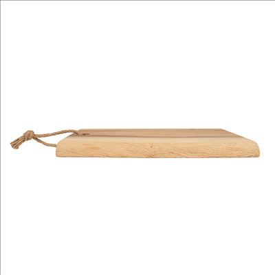 PLANCHE PRÉSENTATION RECTANGULAIRE  30x(16-20)x2 CM NATUREL BOIS (12 UNITÉS)