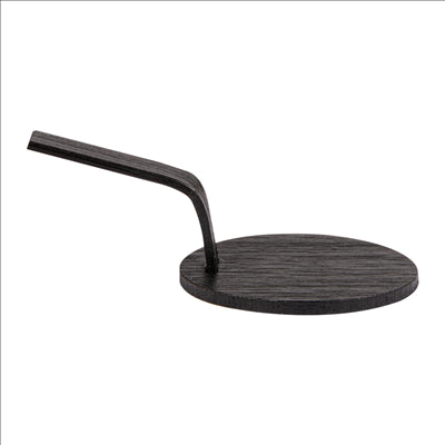 MINI PELLES POUR SNACKS  Ø 5 CM NOIR BAMBOU (100 UNITÉS)