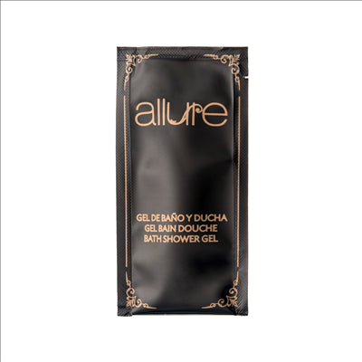 SACHETS GEL DOUCHE 'ALLURE' 10 ML 10x5 CM NOIR (1000 UNITÉS)