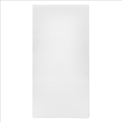 SERVIETTES ECOLABEL P. 1/8 'DOUBLE POINT' 18 G/M2 40x40 CM BLANC OUATE (1200 UNITÉS)