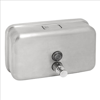 DISTRIBUTEUR DE GEL POUR MAINS 1 L 20x12x7,7 CM ARGENTE INOX (1 UNITÉ)