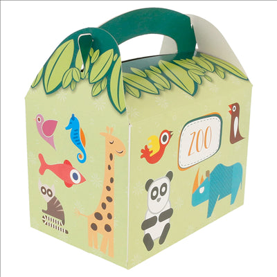 BOÎTES MENU ENFANT 'ZOO' 320 G/M2 15,50x10,50x17,50 CM QUADRICHROMIE CARTON (300 UNITÉS)