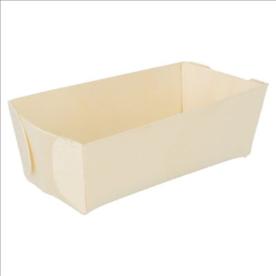 BARQUETTES RECTANGULAIRES  12x6,2x4 CM NATUREL BOIS (500 UNITÉS)