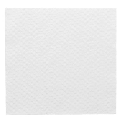 SERVIETTES ECOLABEL 1 PLI  20 G/M2 30x30 CM BLANC OUATE (2400 UNITÉS)