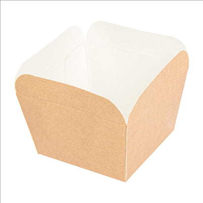 DELI-BARQUETTES  210 + 15 PE G/M2 4,8x4,8x4,9 CM NATUREL CARTON (100 UNITÉS)